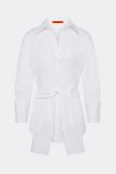 Inna Poplin Top - MACADAMIA