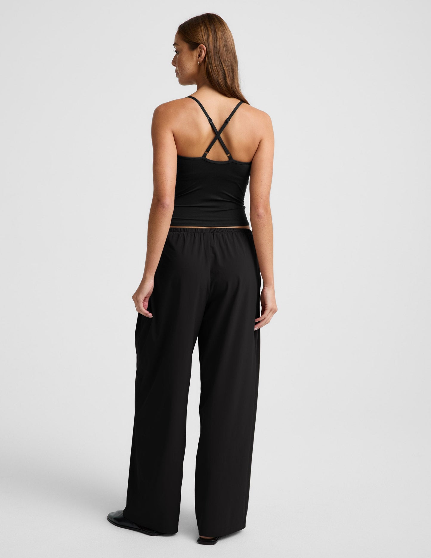 Beyond Yoga Women's Wide Leg Solstice Pants - True Black