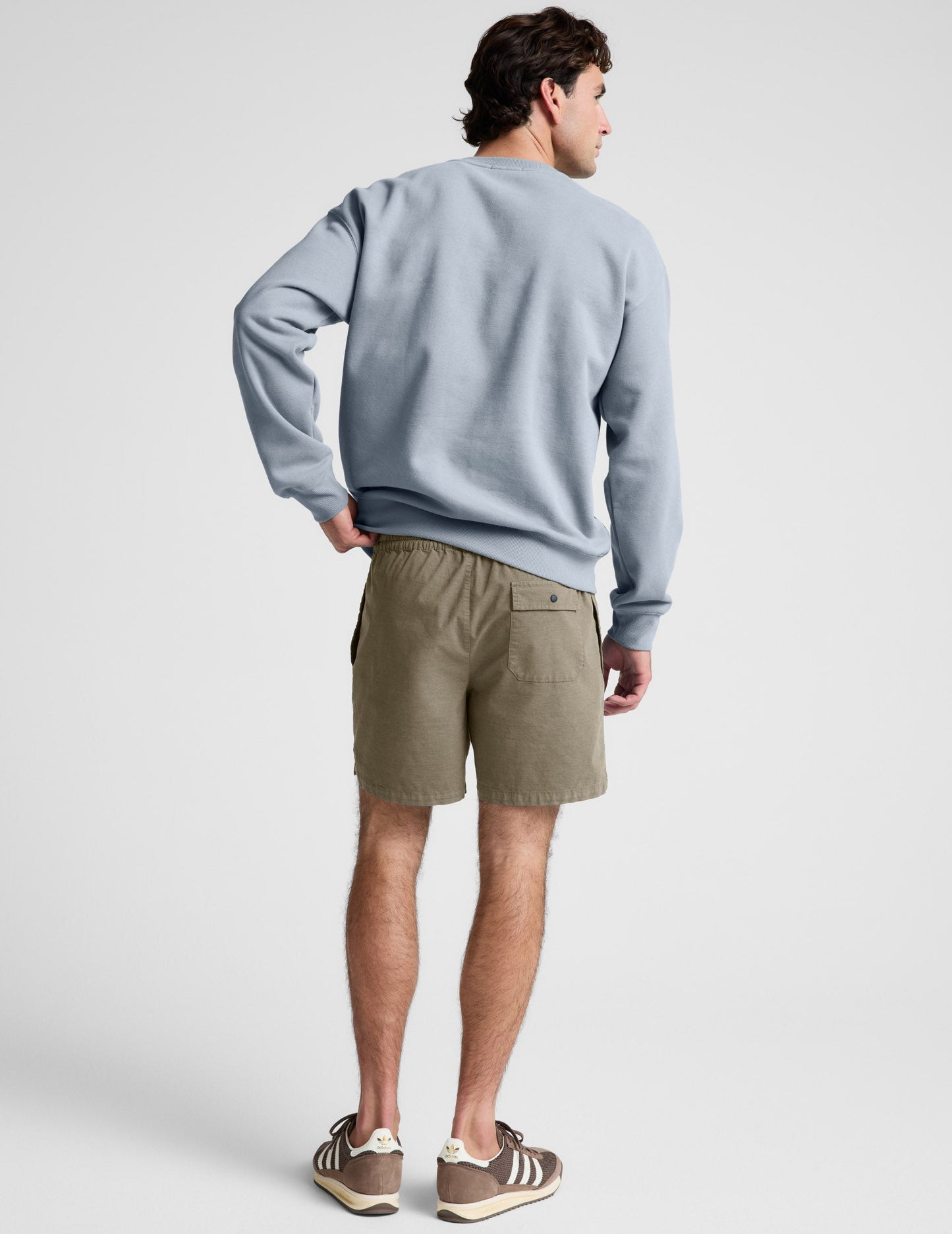 Beyond Yoga Men's Casual Elastic Waist Saturday Shorts - Mushroom