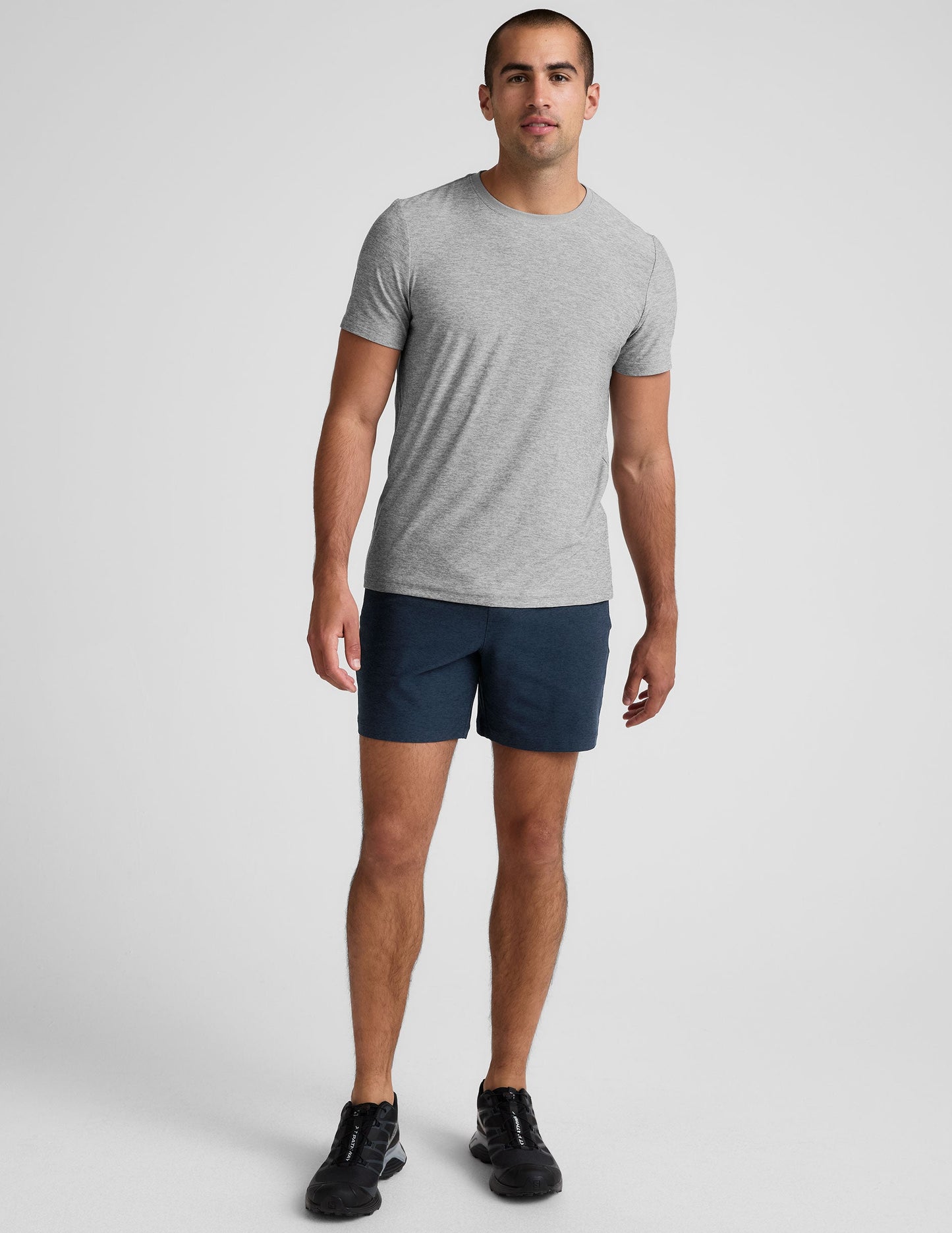 Beyond Yoga Men's 7 Inch Relaxed Spacedye Shorts - Nocturnal Navy