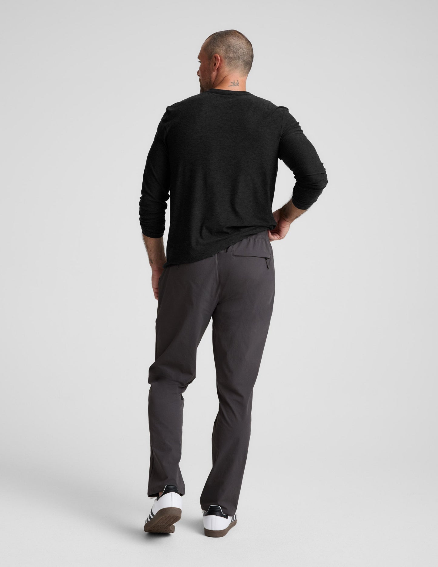 Beyond Yoga Men's Relaxed Stretch "All Terrain" Pant - Black Ash