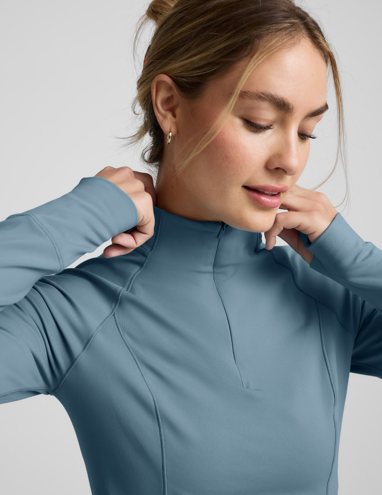 Beyond Yoga Pacer Fleece-Backed 1/4 Zip Pullover