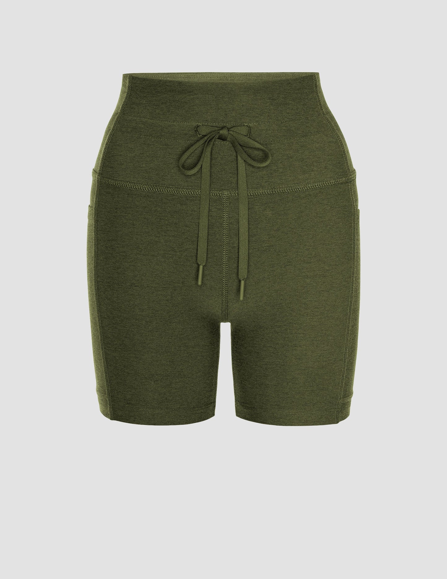 Beyond Yoga Women's High Waisted Pocket Spacedye Shorts - Army Green