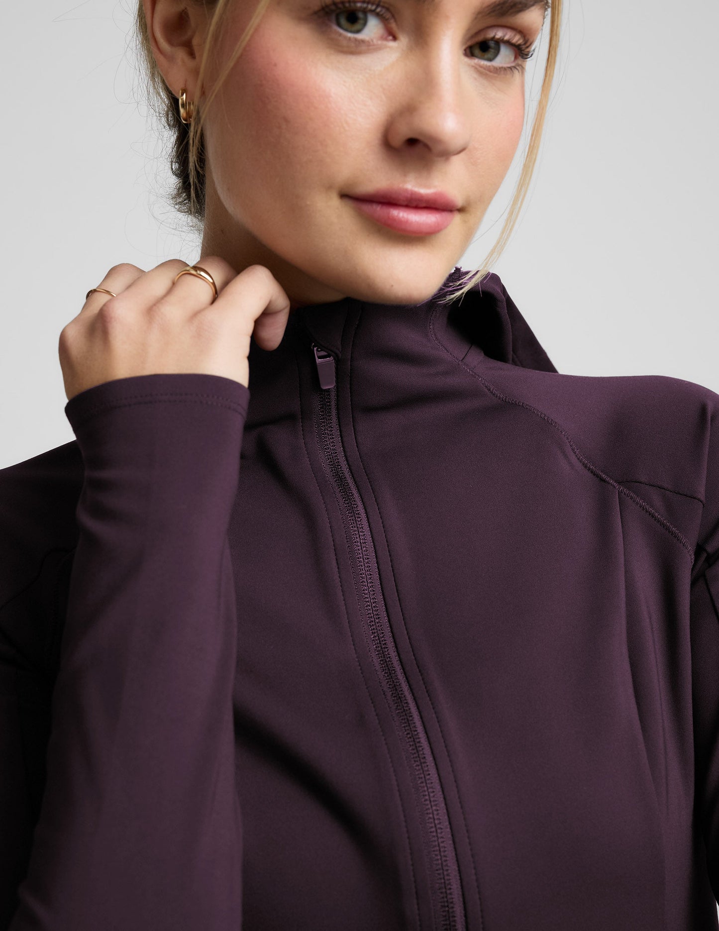 Beyond Yoga Pacer Fleece-Backed Full Zip Jacket