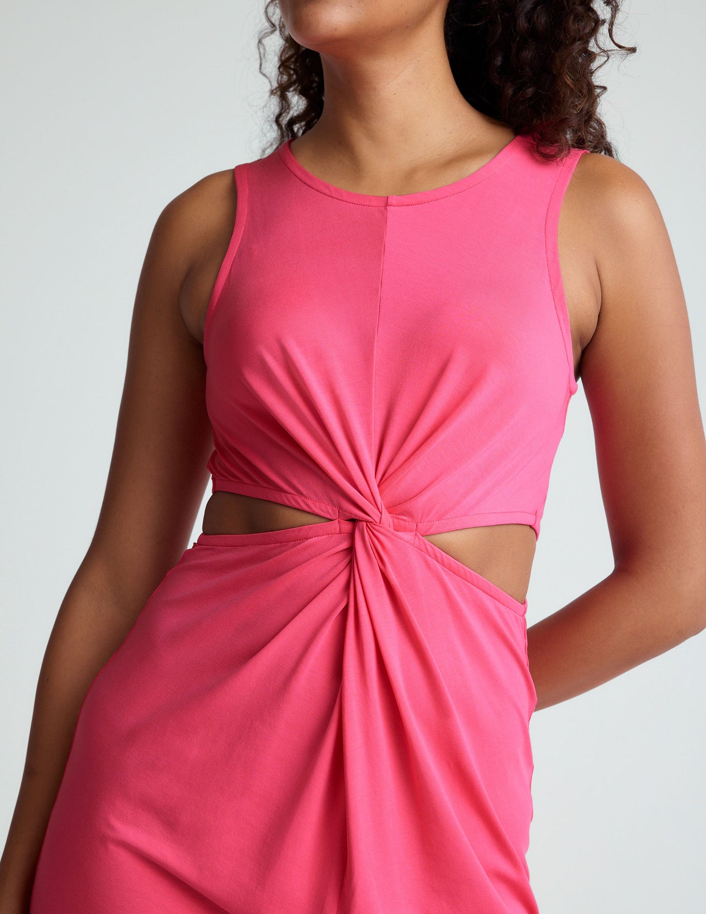 Beyond Yoga Around The World Front Twist Dress