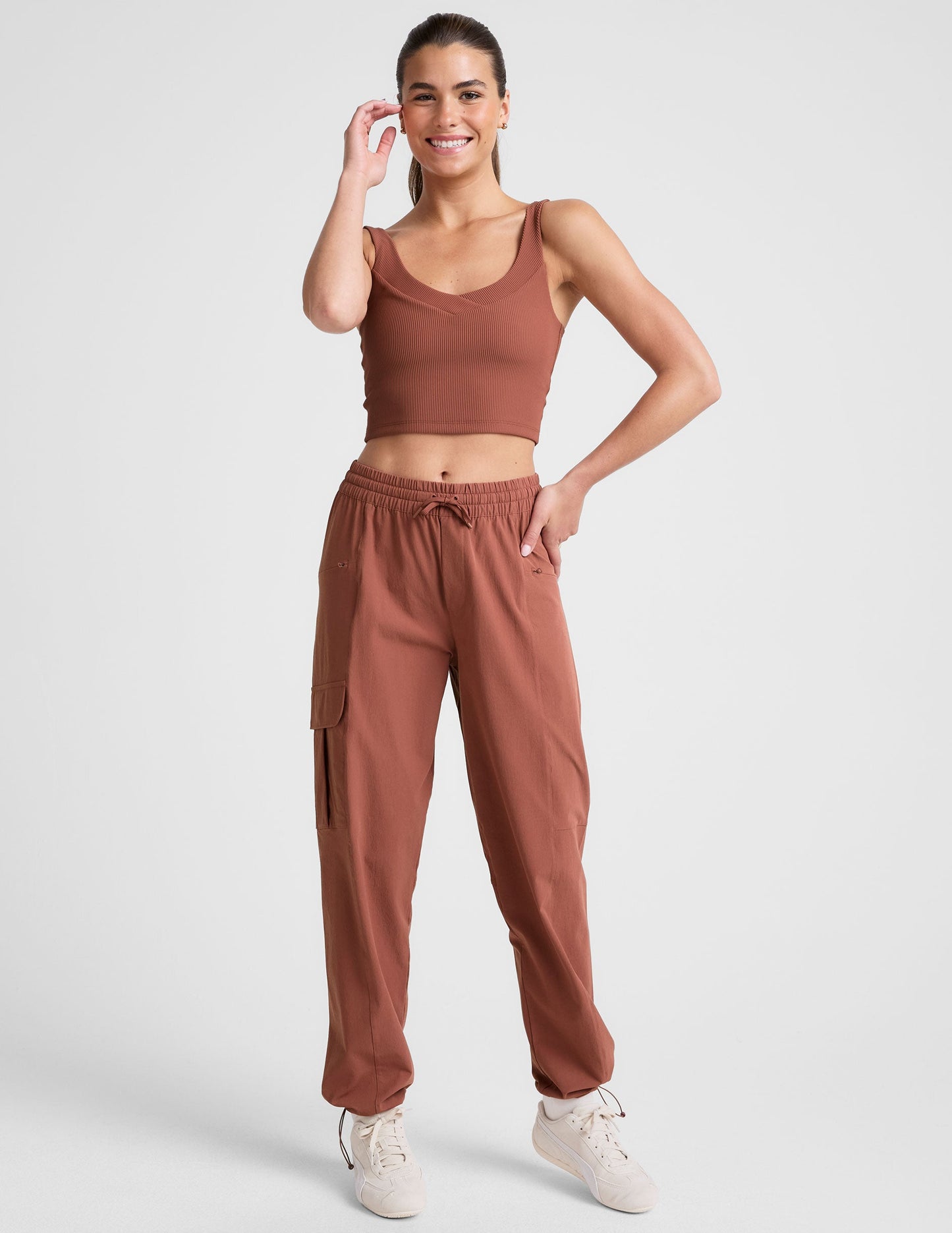 Beyond Yoga Impulse Ribbed Cropped Tank