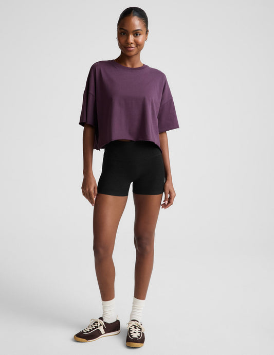 Beyond Yoga SoftKnit Better Than Ever Cropped Cotton Tee