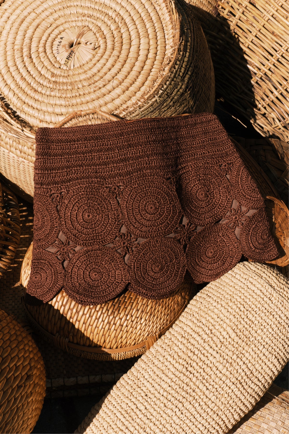 Beep Beep Mini Skirt - Choco Brown