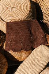 Beep Beep Mini Skirt - Choco Brown