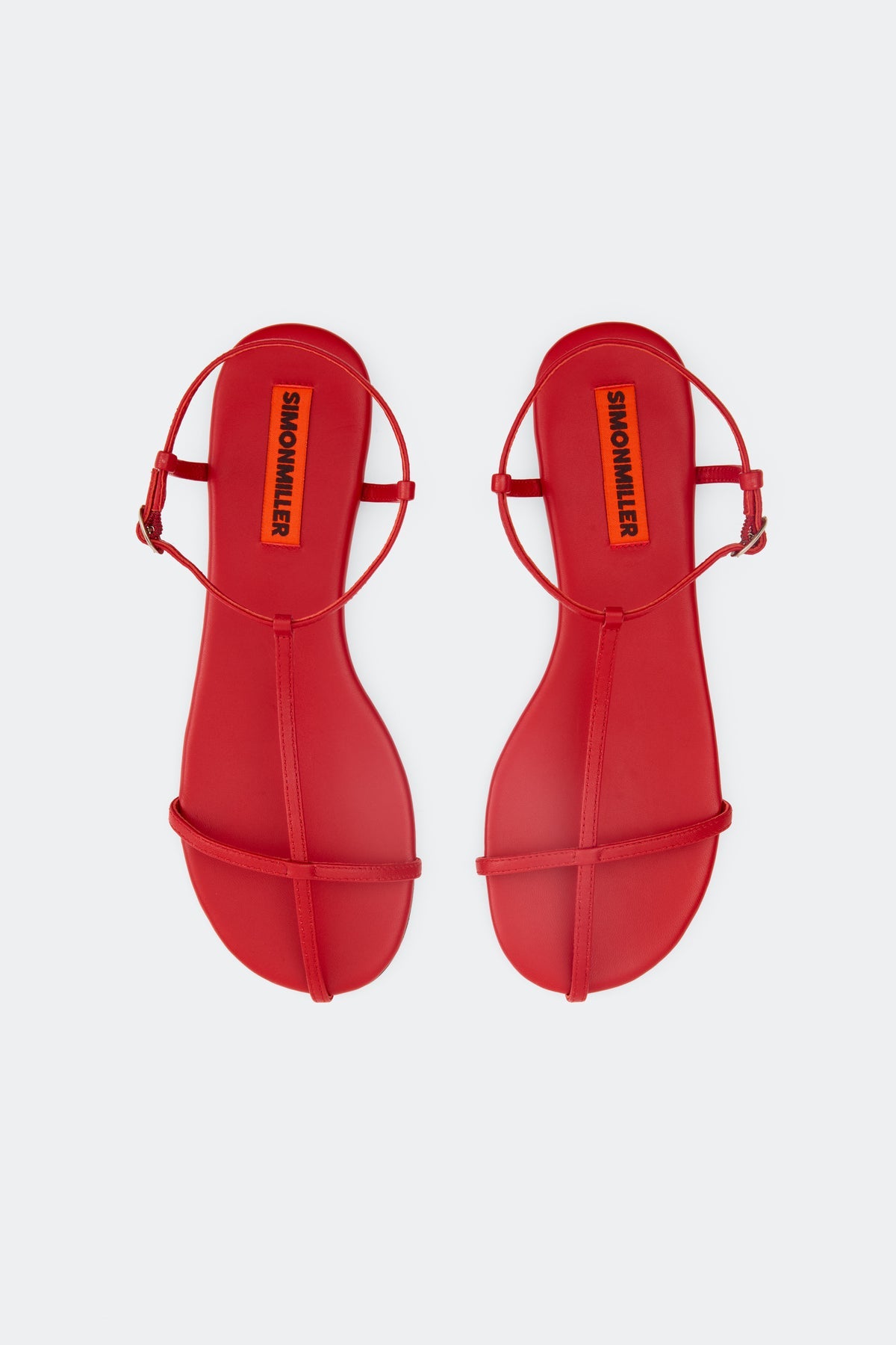 Cage Flat Sandal - Lucky Red