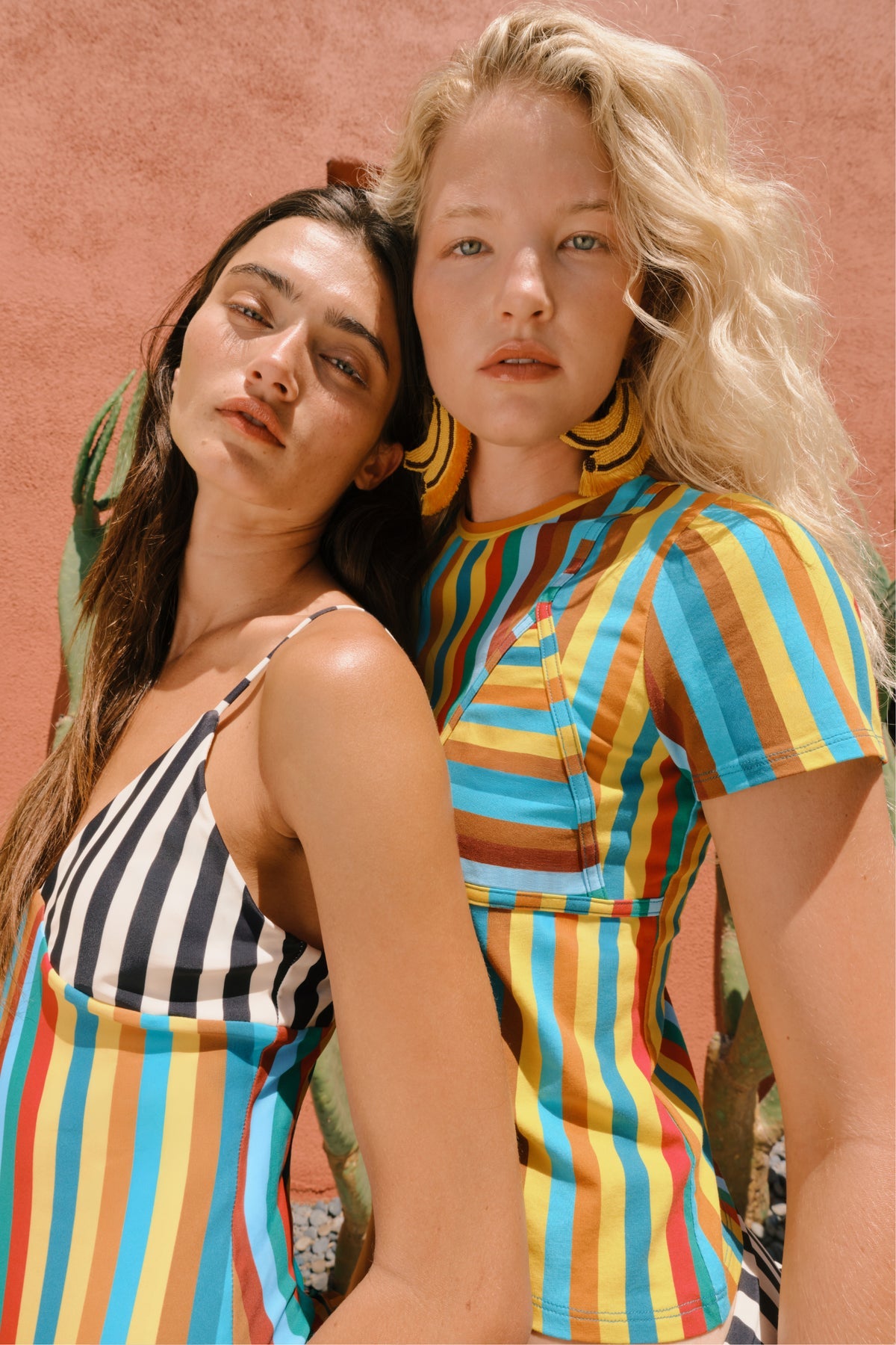 Kini Striped Tee - Vibrant Multi Stripe