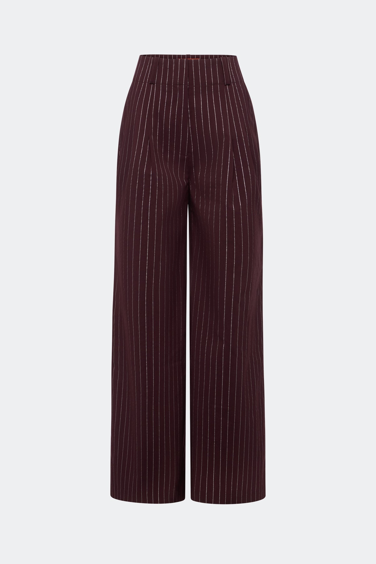 Bloo Pinstripe Pant - BORDEAUX