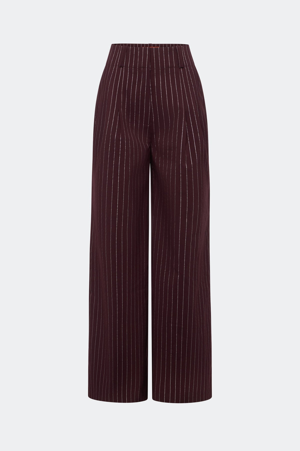 Bloo Pinstripe Pant - BORDEAUX