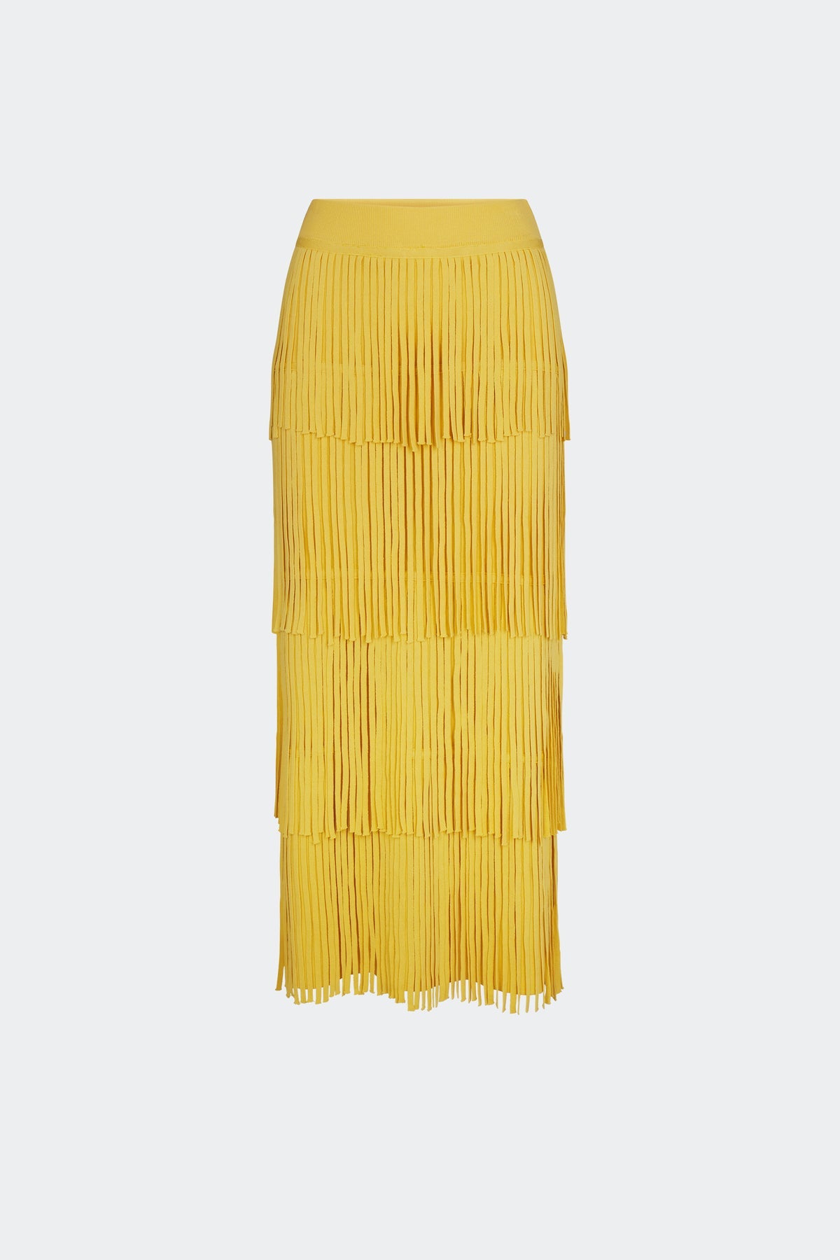 Za Za Knit Fringe Skirt - BUTTER