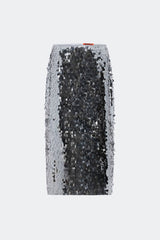 Mia Sequin Skirt - Satelitte Silver