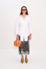 Mia Sequin Skirt - Satelitte Silver