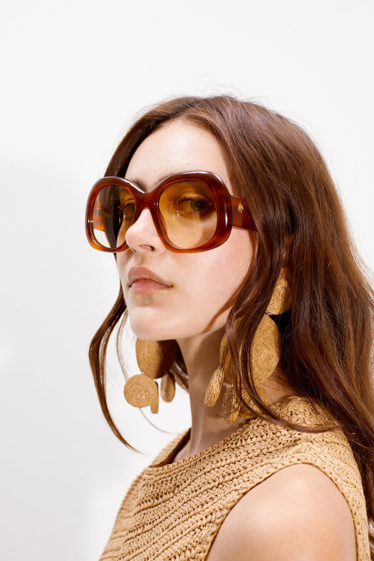 SM X DELARGE FARO SUNGLASSES - HAVANA