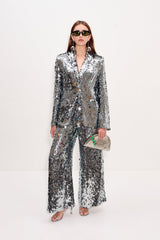 Leon Sequin Blazer - SATELLITE SILVER