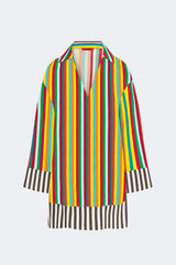 Diaz Mini Dress - Vibrant Multi Stripe