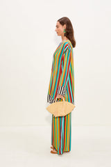 Diaz Mini Dress - Vibrant Multi Stripe