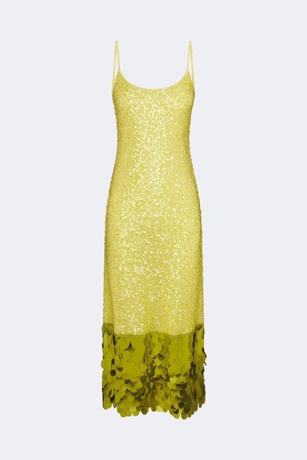 Imogen Sequin Midi Dress - Peridot Combo