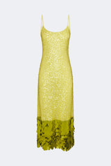 Imogen Sequin Midi Dress - Peridot Combo