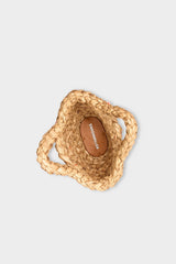 Beaded Shelly Bag - Natural/Orange