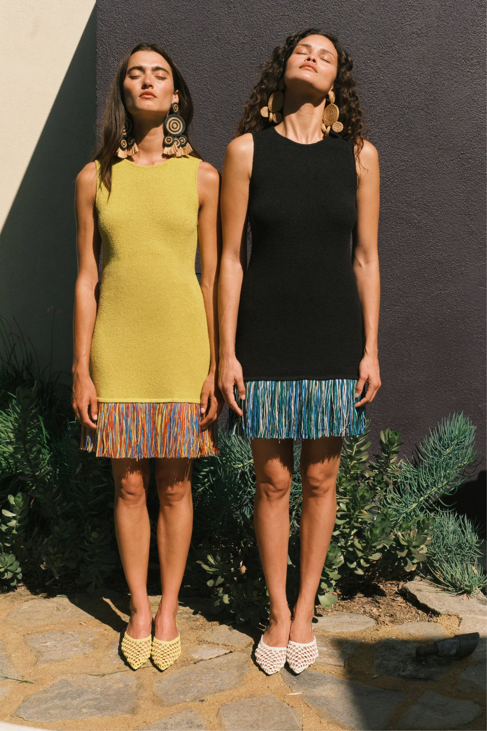 Etta Knit Dress - Chartreuse