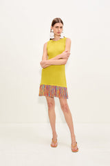 Etta Knit Dress - Chartreuse