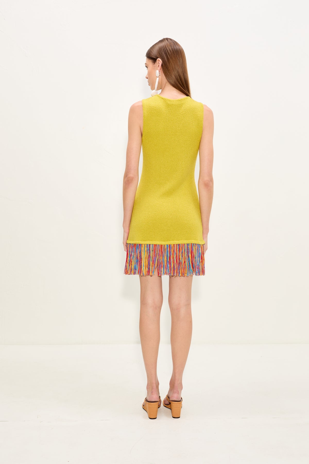 Etta Knit Dress - Chartreuse