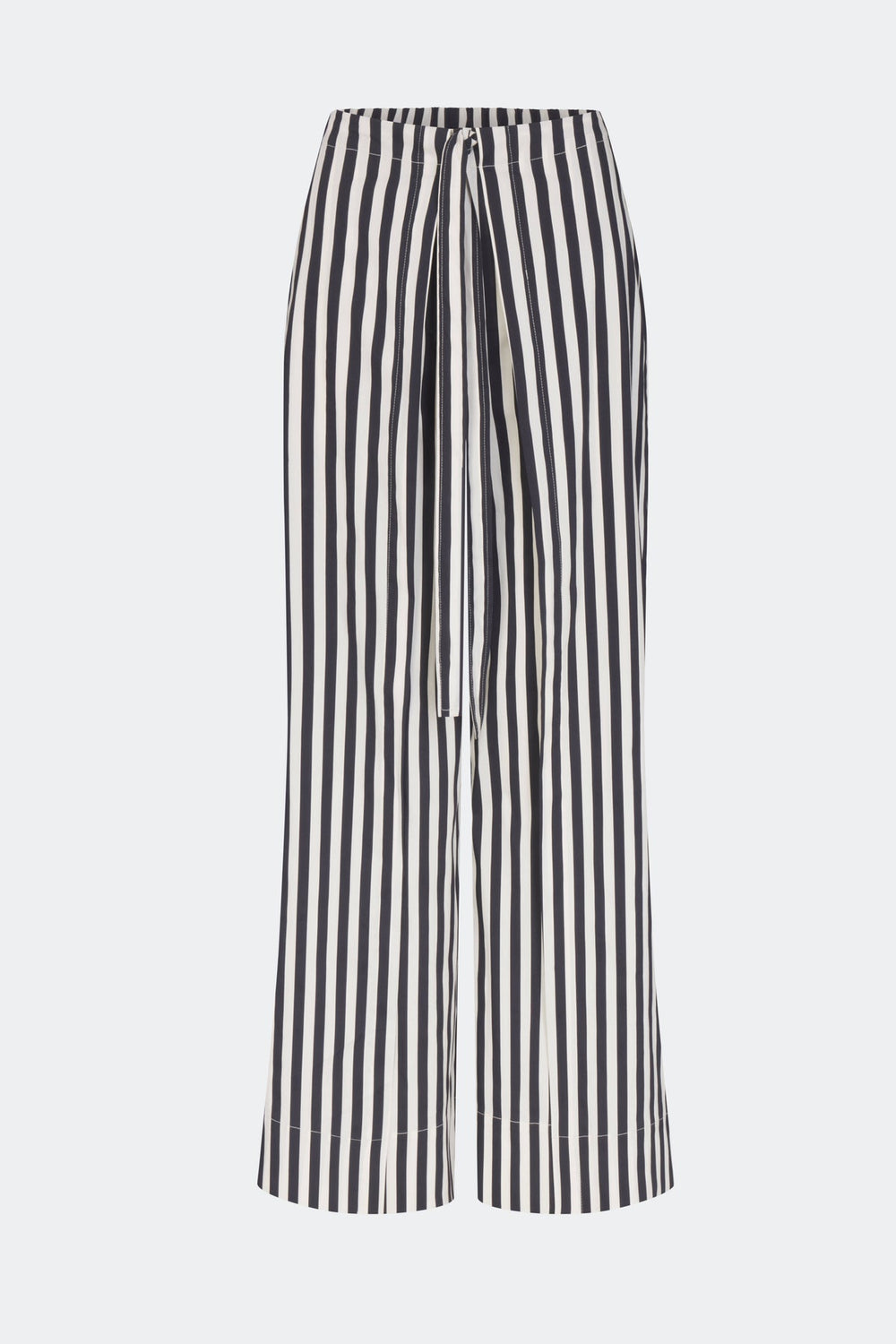 Lima Poplin Pant - Black/White Stripe