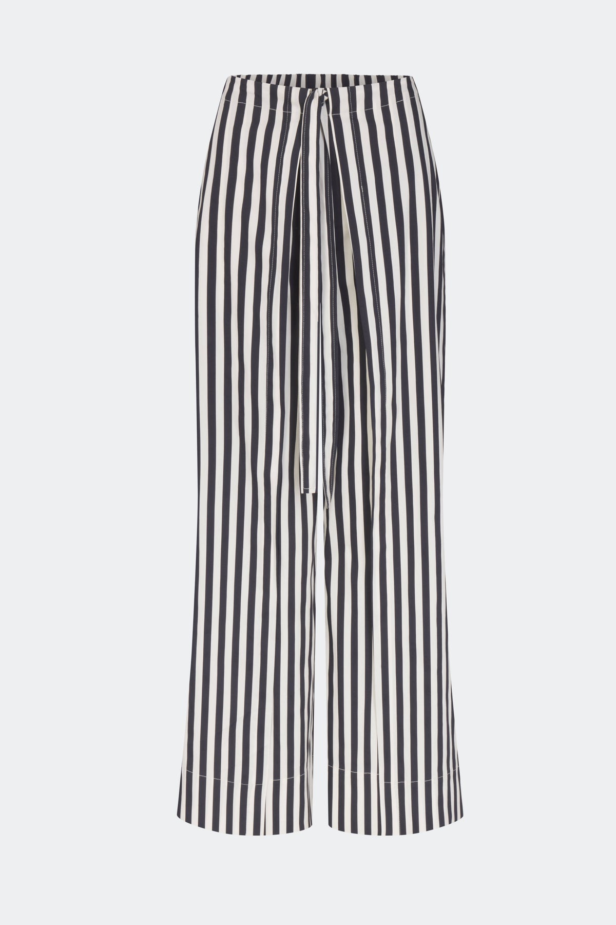 Lima Poplin Pant - Black/White Stripe
