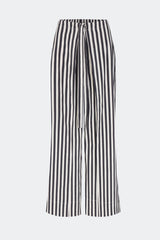 Lima Poplin Pant - Black/White Stripe