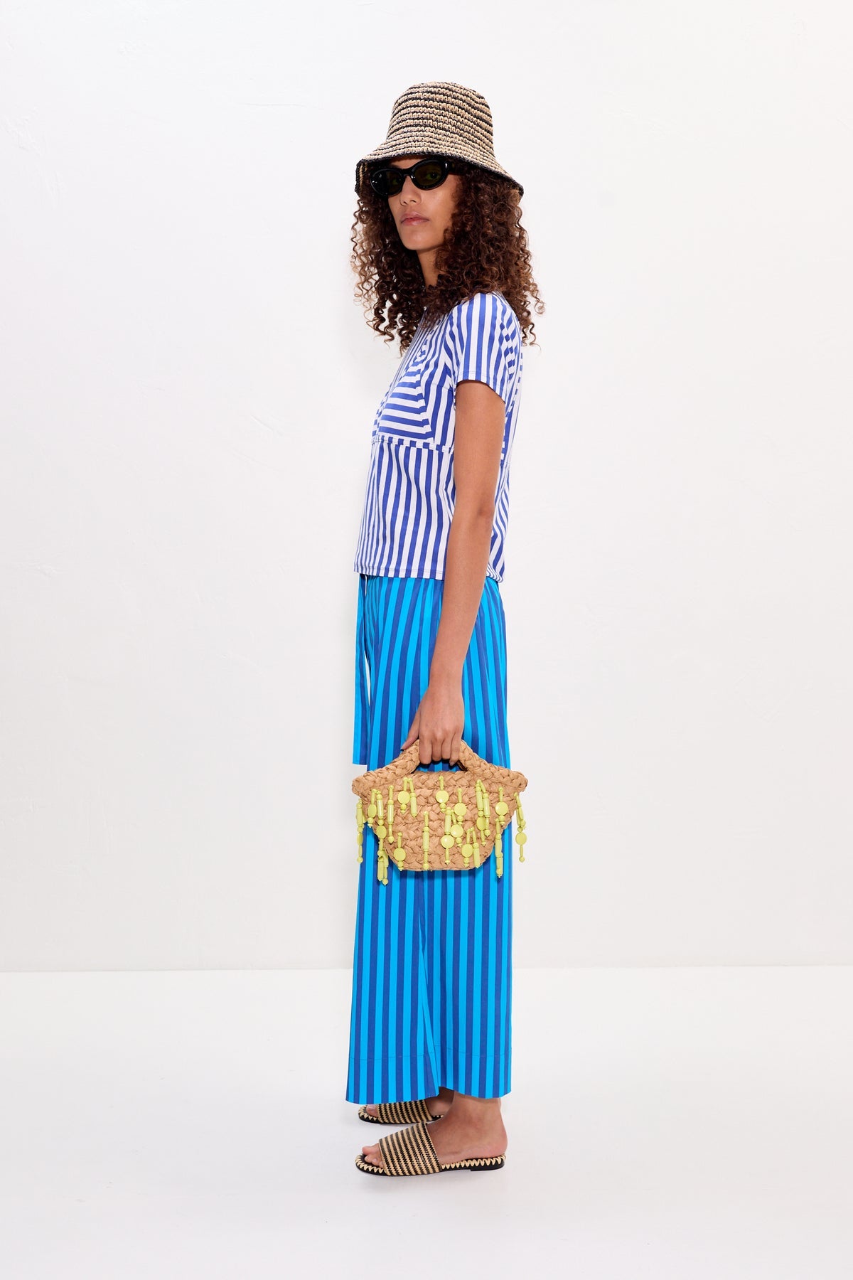 Kini Striped Tee - Blue Stripe