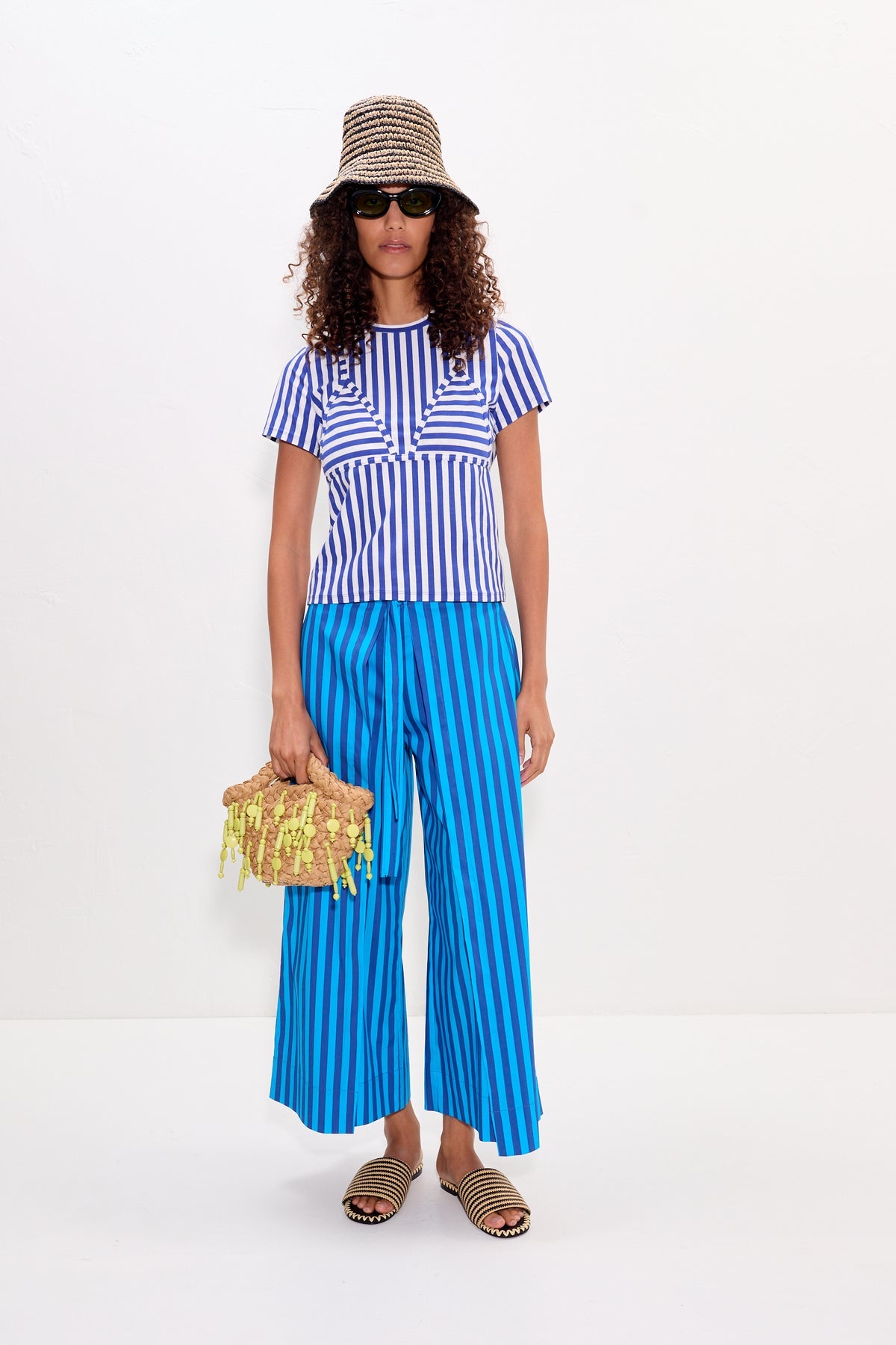 Kini Striped Tee - Blue Stripe