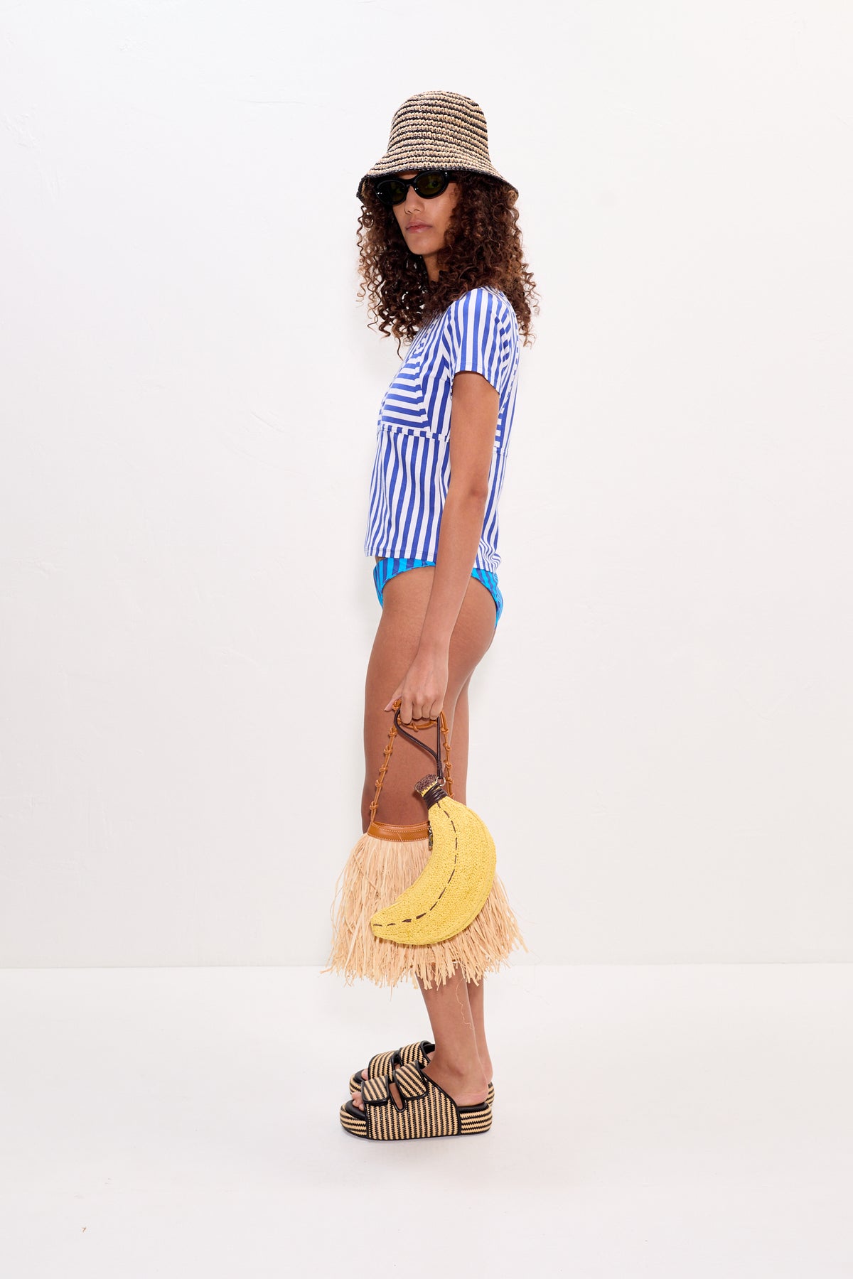 Kini Striped Tee - Blue Stripe