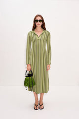 Reade Polo Dress - Landscape Multi Stripe