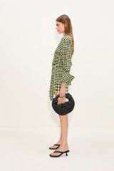 Syd Poplin Short - Peridot/Ebony Gingham