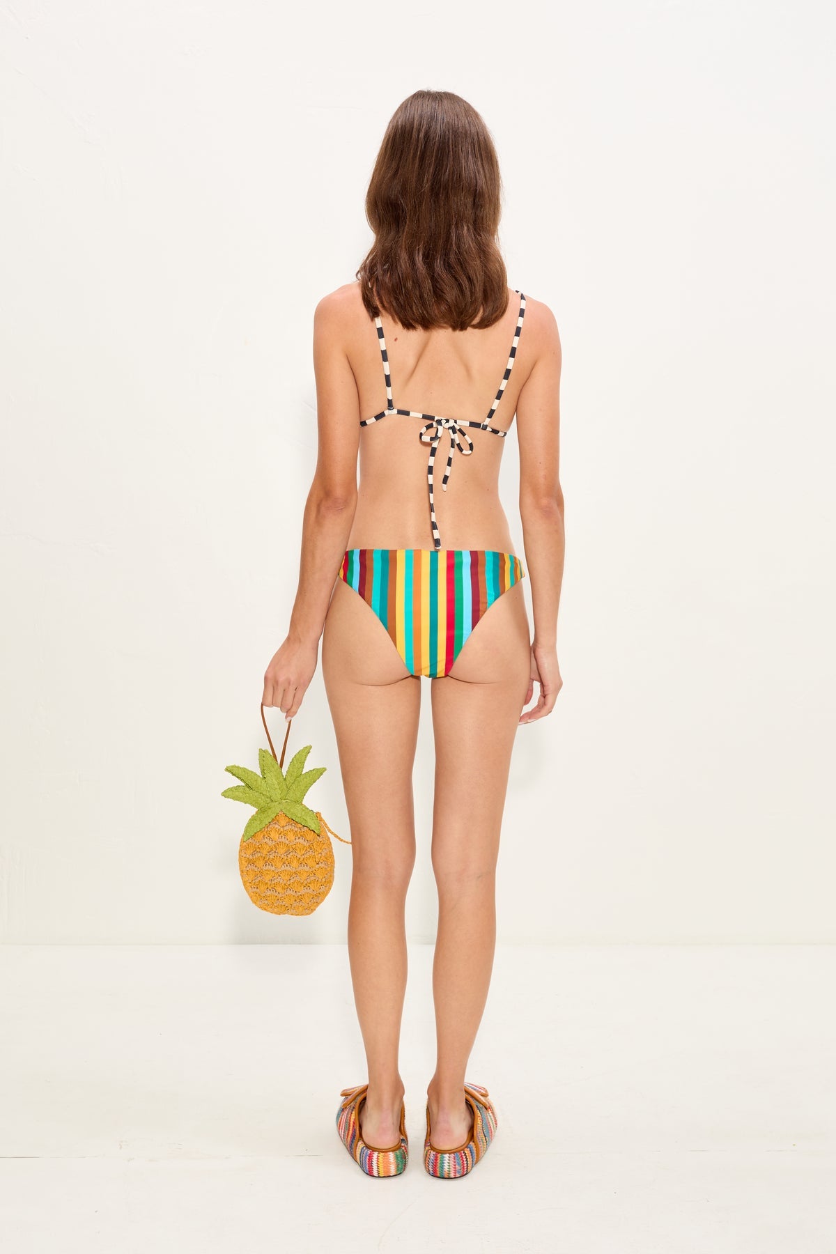 Bwai Bikini Bottom - Vibrant Multi Stripe