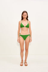 Bwai Embroidered Bikini Bottom - Grass Green