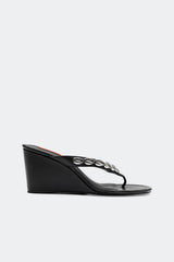 Soleil Wedge - Black/Silver