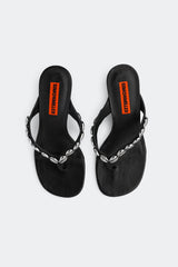 Soleil Wedge - Black/Silver