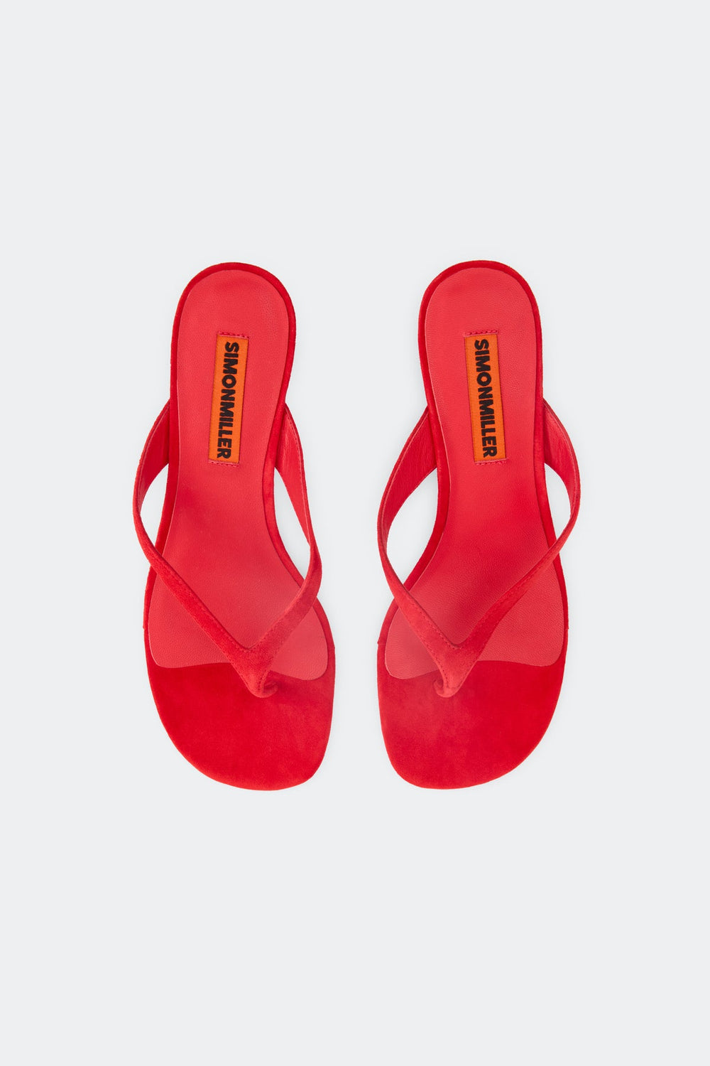 Suede Beep Thong - Lucky Red