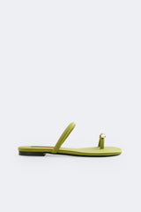Pipe Sandal - Moss Green/Clear