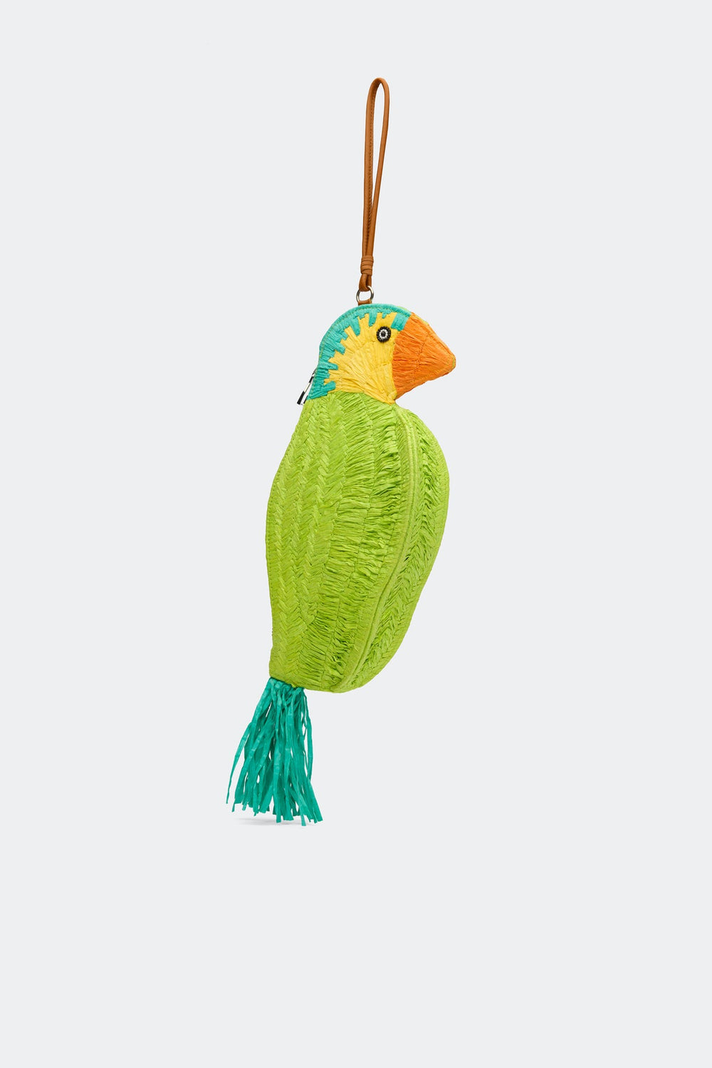 Tropical Bird Wristlet - Blue Multi