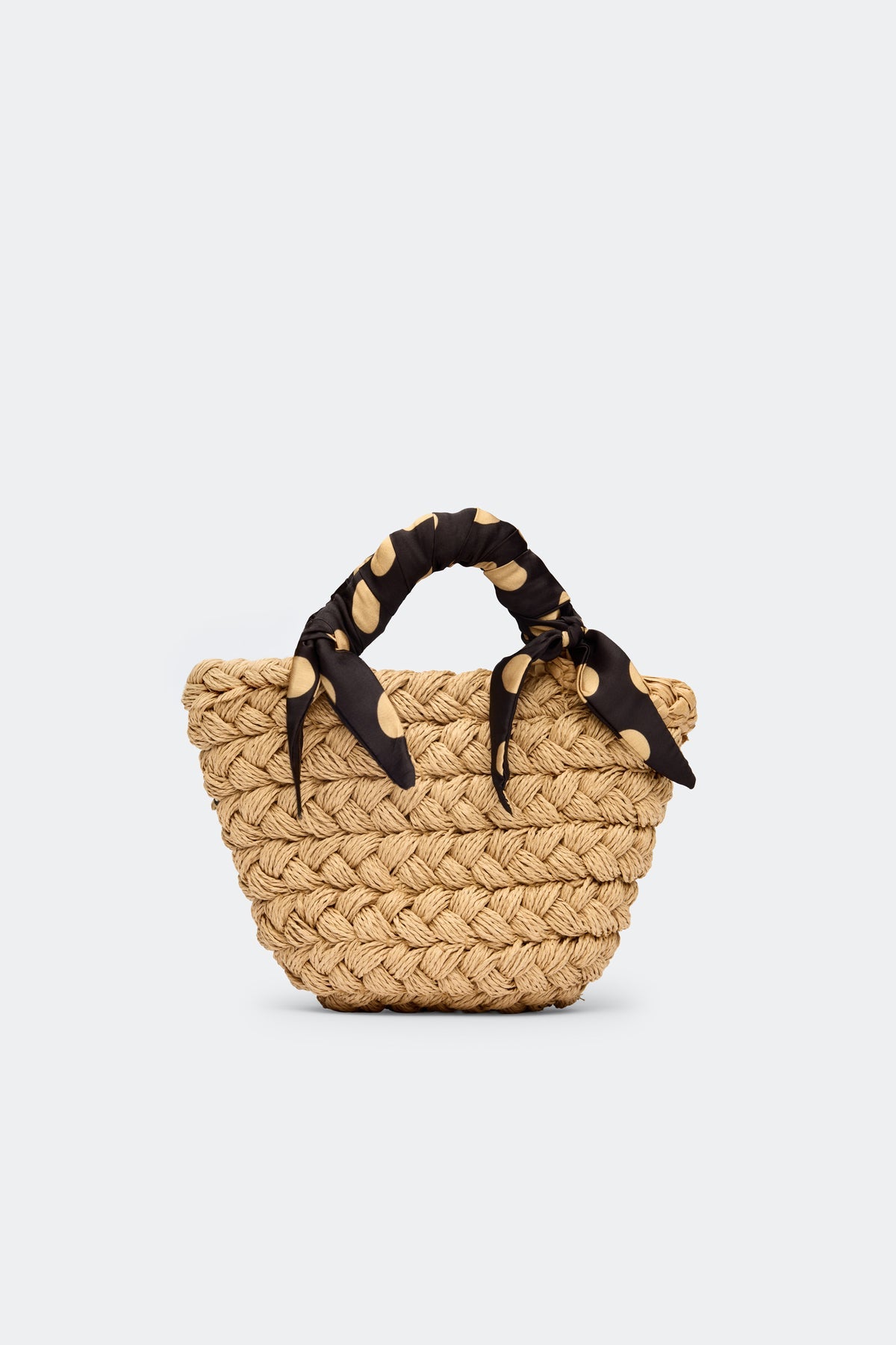 Twilly Basket Bag - Polka Dot/Natural