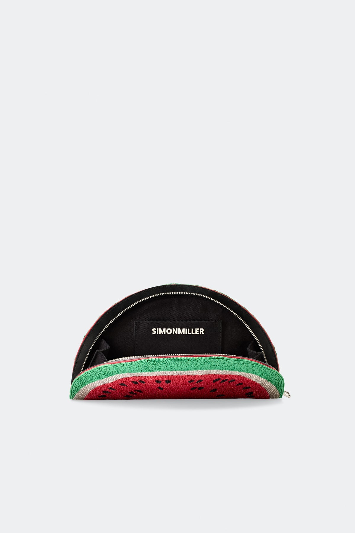 Beaded Lune Clutch - Watermelon