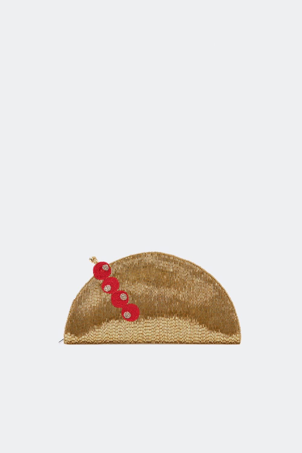 Beaded Lune Clutch - Old Fashioned