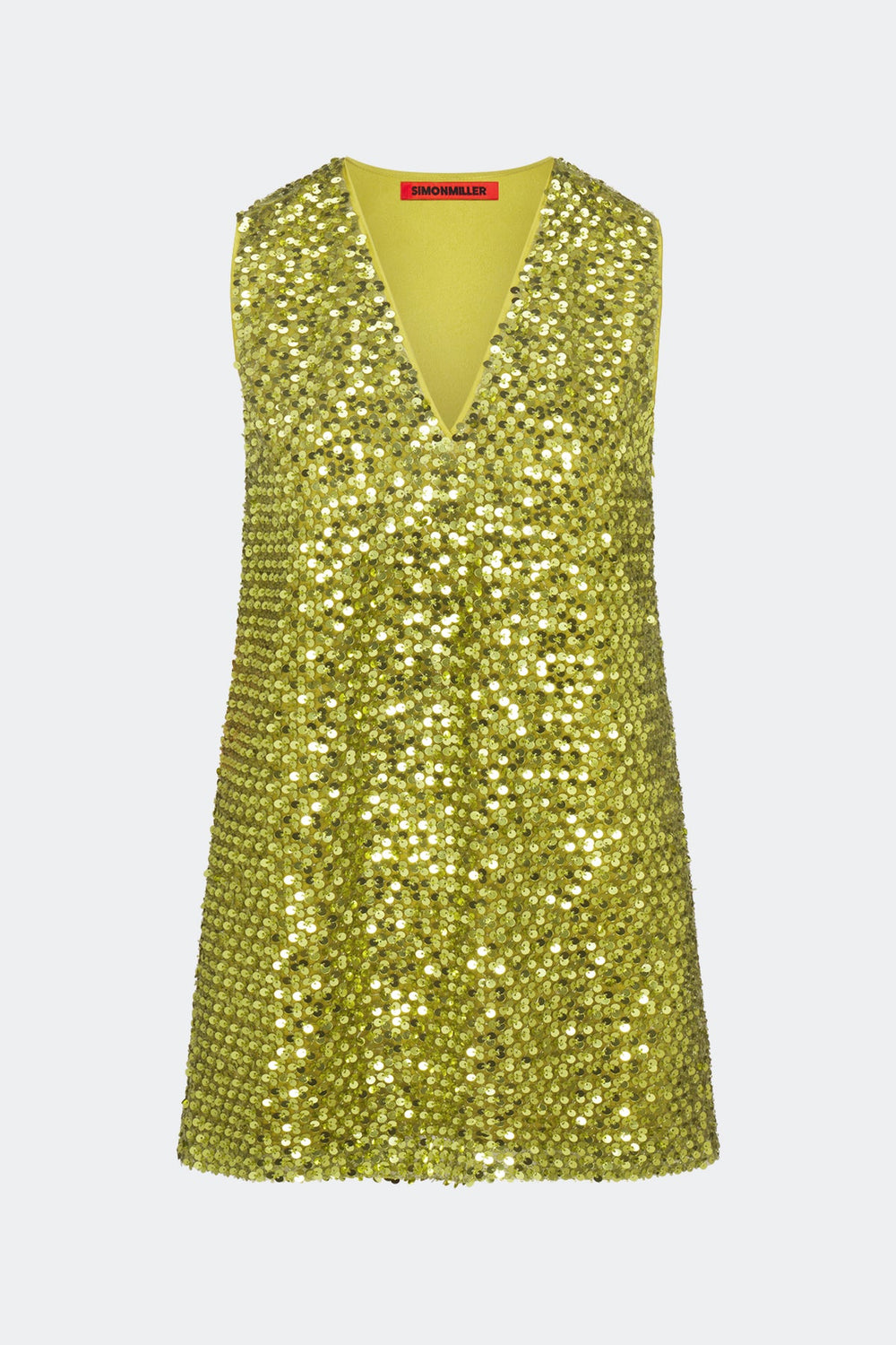 Fountain Sequin Dress - Metallic Pear