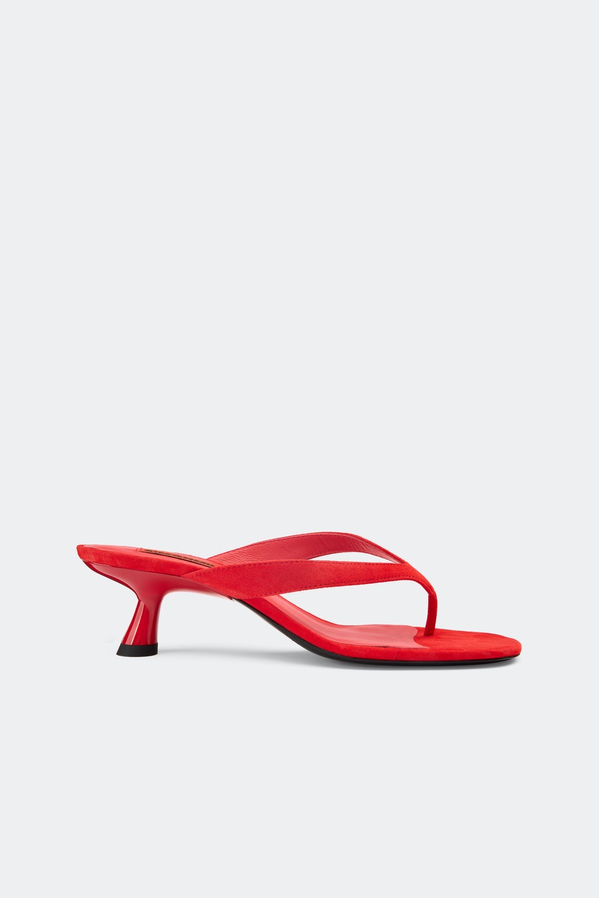 Suede Beep Thong - Lucky Red